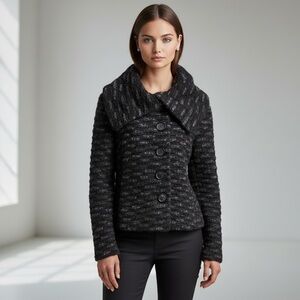 🌻Kaliko Wool Cashmere, & Alpaca Blend Cardigan Blazer Sweater | US Size 14